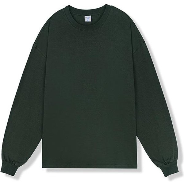 Camiseta BáSica De AlgodóN Holgada De Manga Larga Para Primavera Y OtoñO Para Hombre Y Mujer, Top Inferior Moderno XXL White-image