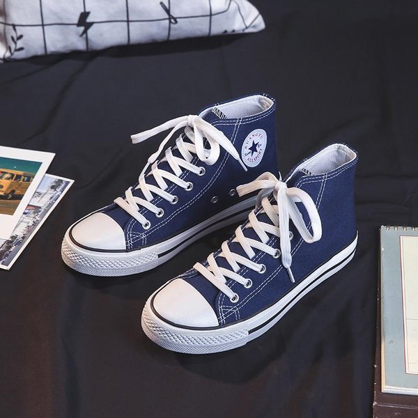 Wiosenne I Jesienne Nowe Modne PłóCienne Buty Damskie Modne Buty Studenckie Sznurowane MałE BiałE Buty Pary MęSkie Buty Na Co Dzień 42 White-image