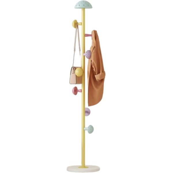 Perchero Vertical Multifuncional Simple Moderno Perchero Infantil Sala De Estar Amarillo-image