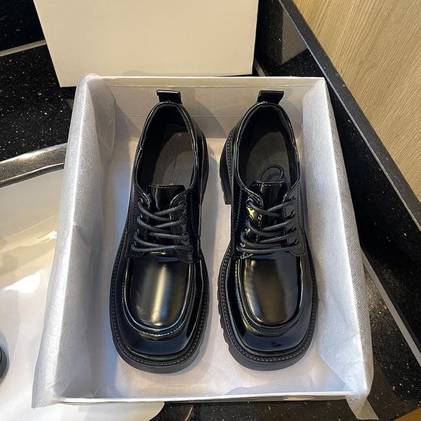 Mocasines Transpirables Zapatillas Casuales De Suela Gruesa Zapatos De Plataforma Para Mujer Primavera Tenis Femenino Descalzo Vulcanizados Zapatos Deportivos 39 Negro-image