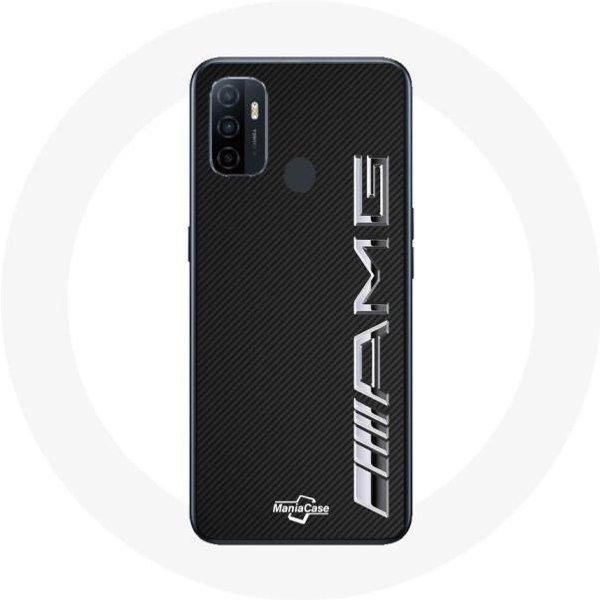 Funda - Maniacase - Oppo A53 - Logo AMG - Carbono - ProteccióN óPtima Negro-image