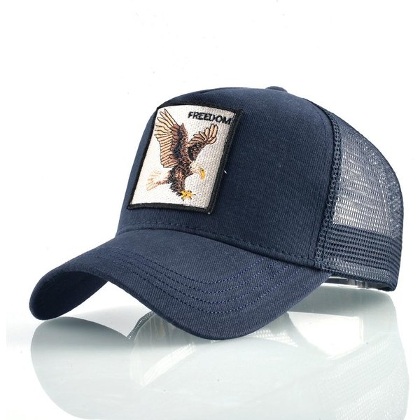 Gorras Trucker De Moda Con Parche De Animales Bordado Gorra De BéIsbol Snapback Para Todas Las Estaciones Para Hombres Mujeres Visera Ajustable Adjustable-image