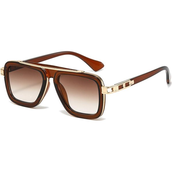 Nuevas Gafas De Sol Cuadradas Hombre Retro Marca Mujer Sombras ProteccióN UV400 Moda Vintage Gafas De Sol Femeninas As Picture Brown-image