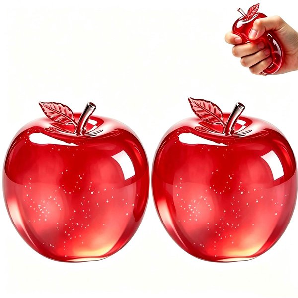 1/2 Szt. Squishy Owoc JabłKo Fidget Zabawka Do śCiskania OdstresowująCa Zabawka Do RąK Anty-LęK Owoc RozciąGliwa Powoli PodnosząCa Się Zabawka Kreatywny Prezent-image
