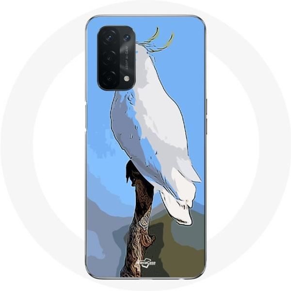 Funda - Maniacase - Oppo A54 5G - CacatúAs Loros - Flexible - ProteccióN Smartphone Blanco-image