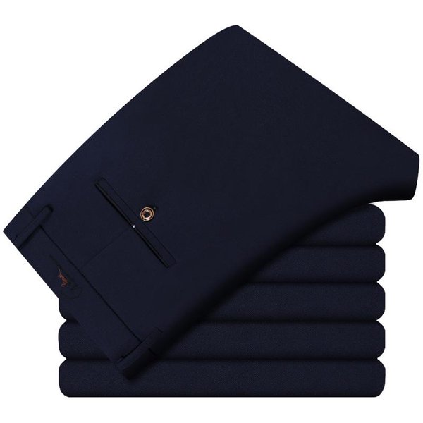Pantalones Casuales De Negocios EláSticos Para Hombre Joven De Primavera Y OtoñO Pantalones De Vestir Pantalones Largos Para Hombre 38-image
