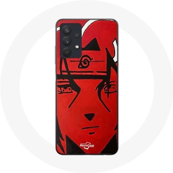 Funda - Maniacase - Samsung Galaxy A32 5G - Itachi Uchiha Naruto - Flexible - Roja Rojo-image