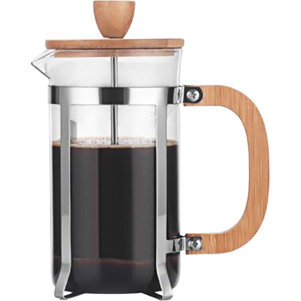 Cafetera De Prensa Francesa De 20 Onzas Con Mango De Madera, Filtro De Alta Densidad, Borosilicato Resistente Al Calor 20Oz-image