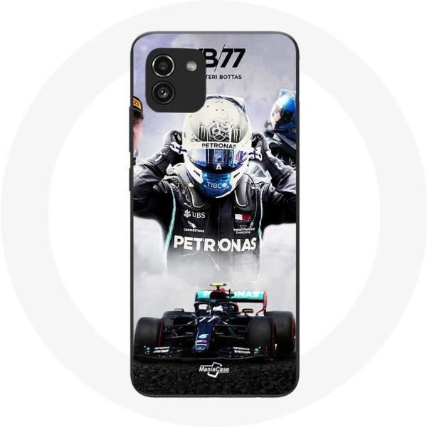 Funda - Maniacase - Samsung Galaxy A03 - FóRmula 1 - Valtteri Bottas - Silicona Negra Negro-image