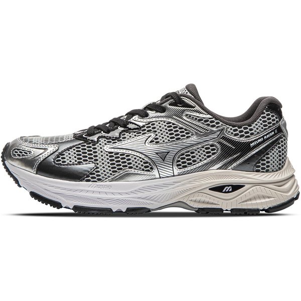 Mizuno Racer S Tendencia Retro Funcional Viaje Urbano Suela Gruesa CóModo CañA Baja Zapatillas De Correr Unisex Zapatilla Gris Oscuro D1GH253517 40.5 Gray-image