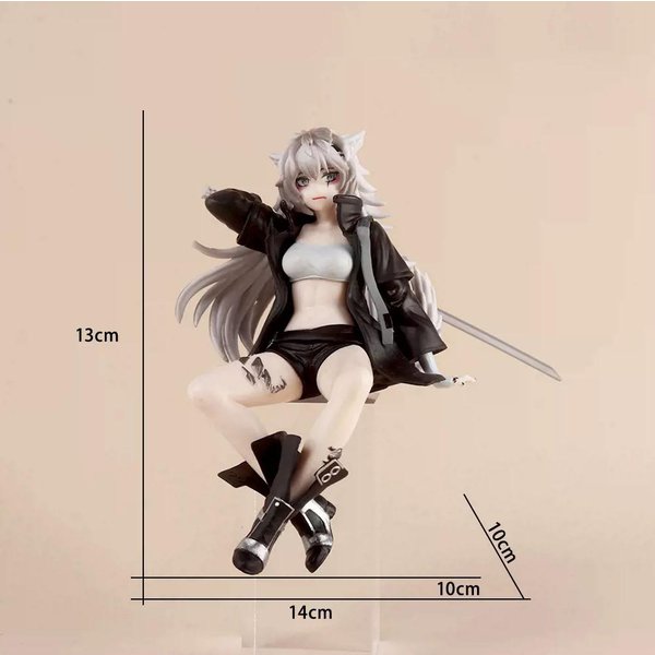 Figura De Anime Arknights Lappland De 14CM Figura TapóN De Fideos Modelo De AnimacióN Juguetes Regalos ColeccióN Adornos DecoracióN PVC-image