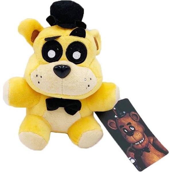 Urocza Pluszowa Zabawka Fnaf Anime - KreskóWkowy Freddy Fazbear ZłOdziejski NiedźWiedź KróLik MięKka Wypchana Lalka ZwierząTko Na Prezent śWiąTeczny Black-image