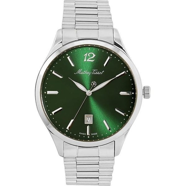 Reloj Para Hombre Mathey-Tissot Urban Metal Esfera Verde Cuarzo H411MAV Verde-image