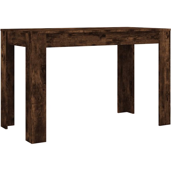 Mesa De Comedor Acabado Roble Ahumado 120 X 60 X 76 Cm Madera De IngenieríA-image
