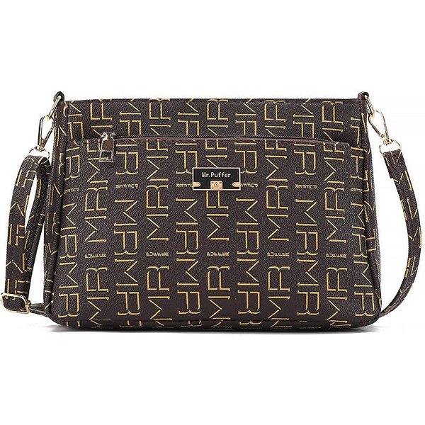 Bolso De Mujer Gran Capacidad Bolso De Mamá Bolso De Hombro De Mujer Estampado De Moda Bolso Cruzado Diagonal Para Mediana Edad Black-image