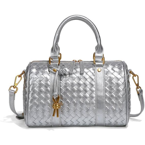 Bolso De Mano Retro Personalizado Y De Alta Gama, PráCtico Y VersáTil, Bandolera De Hombro ÚNico, Bolso De Mujer Tejido A Mano, Bolso Almohada Boston White-image