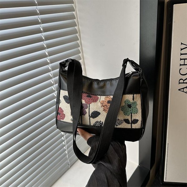 Bolso De Nicho De Gama Alta Para Mujer En OtoñO E Invierno Nueva Moda Bolso De Axila De Lona Bolso De Hombro A La Moda Y VersáTil-image