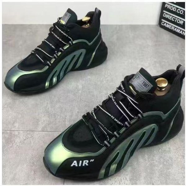 Zapatos De Hombre Para Primavera Nueva Moda Tendencia Y Transpirables Zapatos Casuales Para Estudiantes Simples Ligeros Zapatillas Con Cordones Para Hombre 44 Gray-image