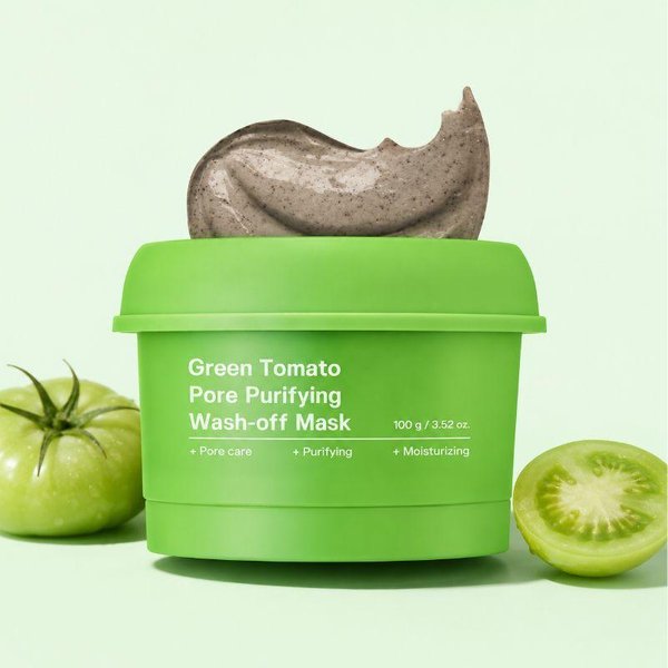Sungboon Editor Mascarilla Purificante De Poros Tomate Verde Para Retirar Con Agua 100G Mascarilla De Arcilla Coreana Para Cuidado De Los Poros-image