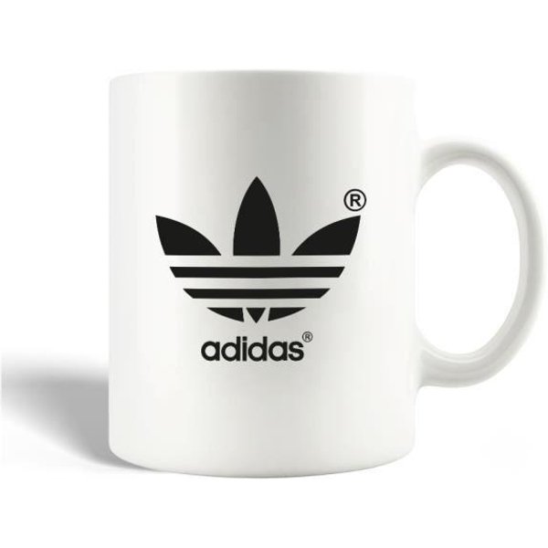 Kubek Ceramiczny - Adidas - Czarny - 30Cl - MożNa Myć W Zmywarce - Cylindryczny-image