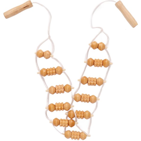 Rodillo Masajeador De Espalda De Madera Drenaje LinfáTico Herramienta De Masaje De Terapia De Madera Para Cuello Pierna-image