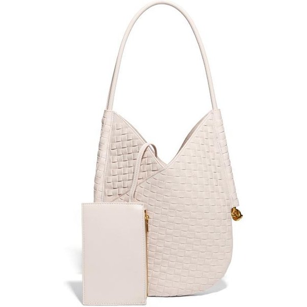 Bolso Tote De Alta Gama, VersáTil, De Gran Capacidad, Bolso Tejido A Mano, Informal Y Retro, Bolso De Mano De Moda Para Damas, Bolso De Hombro Gray-image