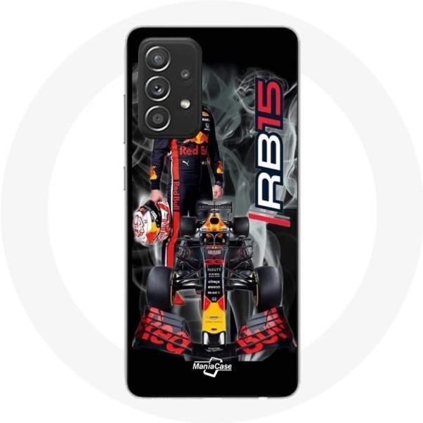 Funda - Maniacase - Samsung Galaxy A52 - FóRmula 1 Max Verstappen - Flexible - Negra Negro-image