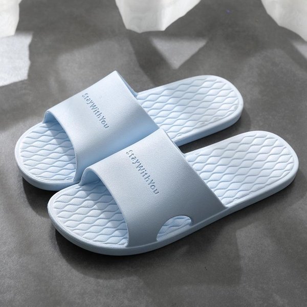 Zapatillas De Moda Unisex Para Mujer Hombre EVA Suela Blanda Sandalias De Playa De Verano Parejas Casual Chanclas Zapatos Diapositivas De BañO Nuevo 40 Gray-image