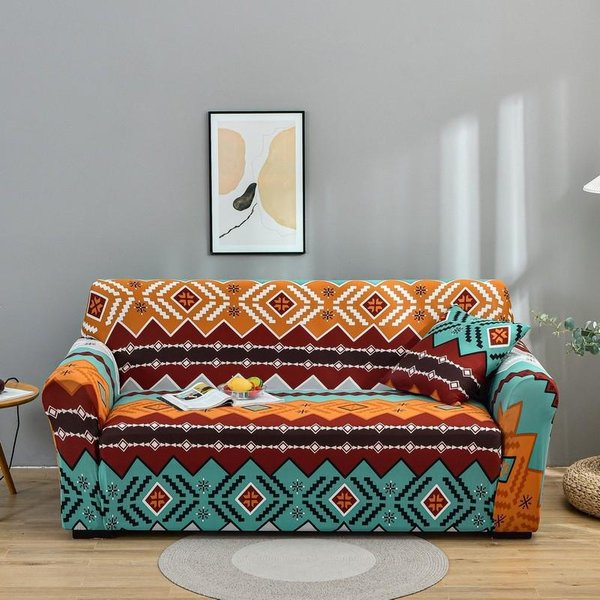Funda De Sofá EláStica Estampada Para Sala De Estar, CombinacióN En Forma De L, Funda De Sofá, DecoracióN Del Hogar, 1/2/3/4 Asientos ExtraíBles XL (235-300Cm)-image