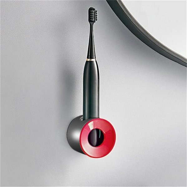 Soporte Para Cepillo De Dientes BañO Soporte Para Cepillo De Dientes EléCtrico Montado En La Pared Sin Perforaciones Duradero Simple Organizador De Almacenamiento Soporte-image