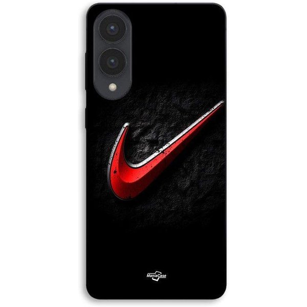 Etui Dla Samsung Galaxy S25 Edge Logo Nike Czerwone Czarne TłO Maniacase-image