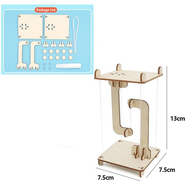 Juguetes Stem Ciencia TecnologíA DIY Estructura De Tensegridad Antigravedad Mesa Flotante Modelo Juguete Ayuda DidáCtica FíSica Regalo Para NiñO NiñA White-image