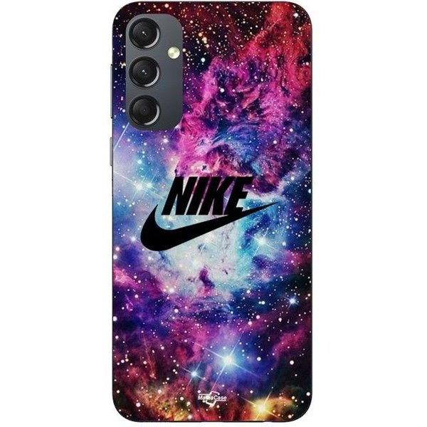 Etui Na Telefon - Maniacase - Samsung Galaxy A54 - Silikonowe - Logo Nike - Stylowe Czarne-image