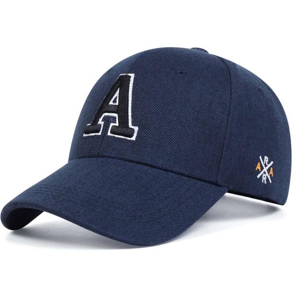 Gorra De BéIsbol Con Bordado De Letras A Para Primavera Y Verano, Gorra Para El Sol Al Aire Libre, Gorra De Papá, Gorra De AlgodóN Con Cierre Trasero, Gorra Casual Ajustable-image