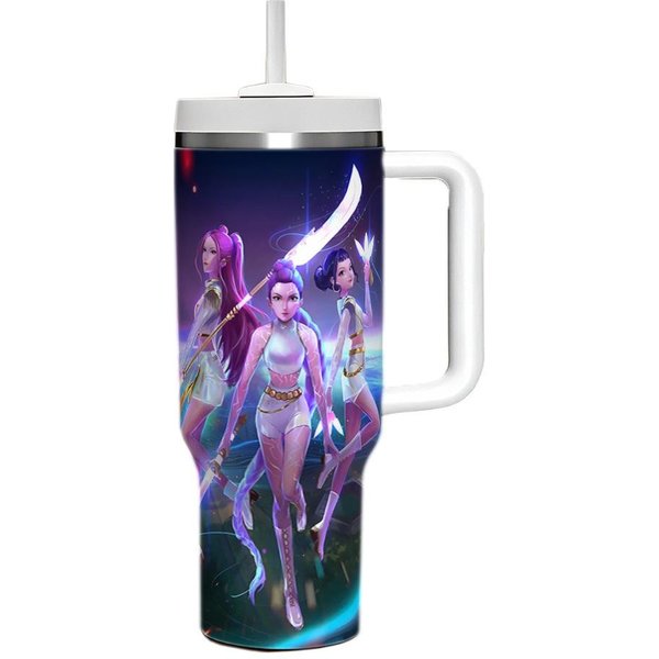 Cazafantasmas Nuevo Taza De Coche Termo Taza Asa De Acero Inoxidable Taza De Hielo 1200Ml-image
