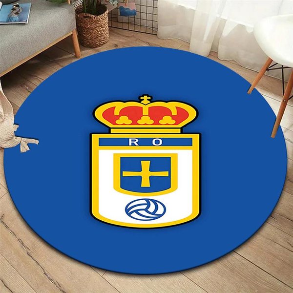 OkrąGłY Dywanik Real Madryt Cf, Dywanik Do Salonu Sypialni Sofy Pokoju Zabaw, AntypośLizgowa Mata PodłOgowa 120Cmx120Cm-image
