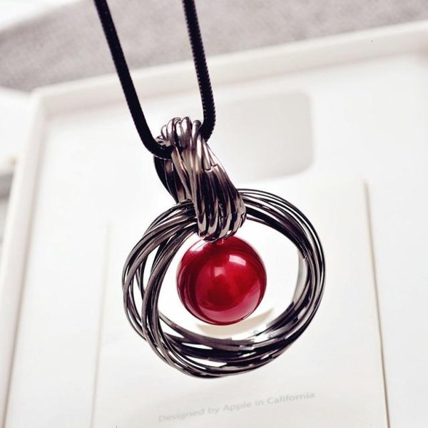 Przyjazd DłUgie Naszyjniki Dla Kobiet Moda Szary Kryształ Choker Collier Femme OśWiadczenie Naszyjniki I Wisiorki Akcesoria-image