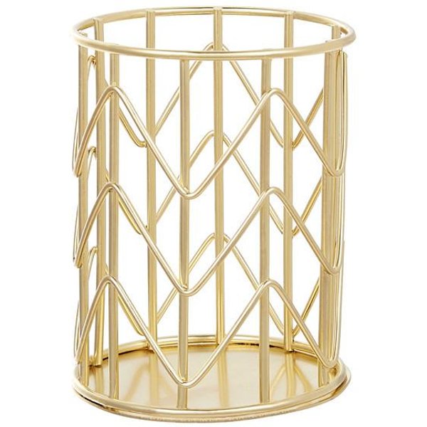 Porta LáPices De Escritorio Cuadrado De Malla MetáLica Organizador De Almacenamiento Para Clasificar Maquillaje Portafolios Negro Plata Oro Suministros De PapeleríA Cesta-image