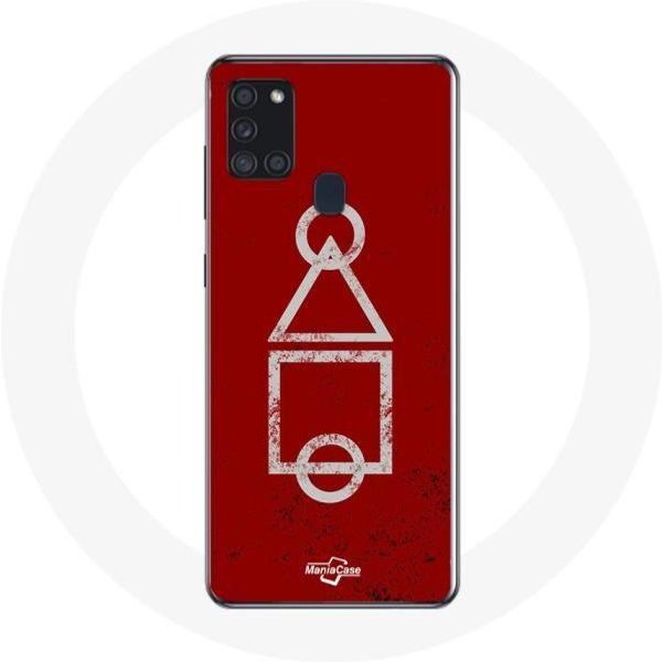 Funda - Samsung - Galaxy A21S - Flexible - Roja - Juego Del Calamar - ProteccióN Rojo-image