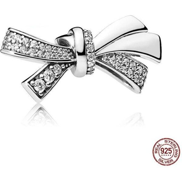 Plata De Ley 925 Nuevo Charm Para Collar Panjia Original Mujer DIY Regalo Colgante White-image