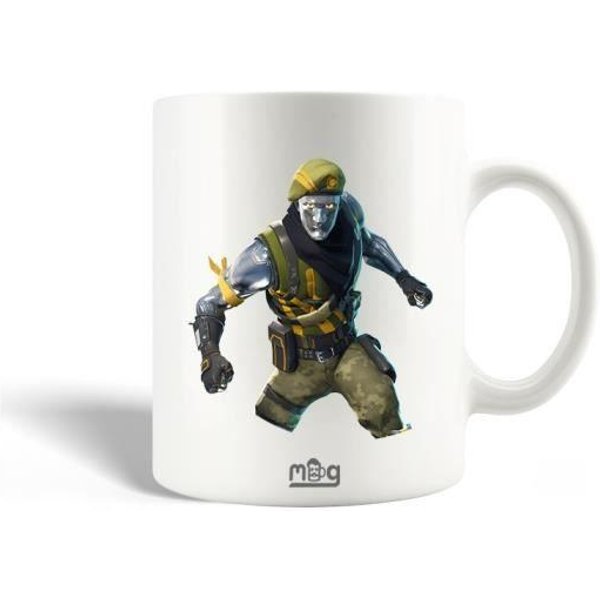 Taza De CeráMica - Maniacase - Fortnite Diecast - 30Cl - Apto Para Lavavajillas - Blanco-image