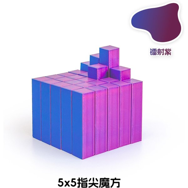 Cubo Impreso En 3D Juguete Fidget Alivio Del EstréS Giratorio Relajante DecoracióN De Escritorio DescompresióN PúRpura-image