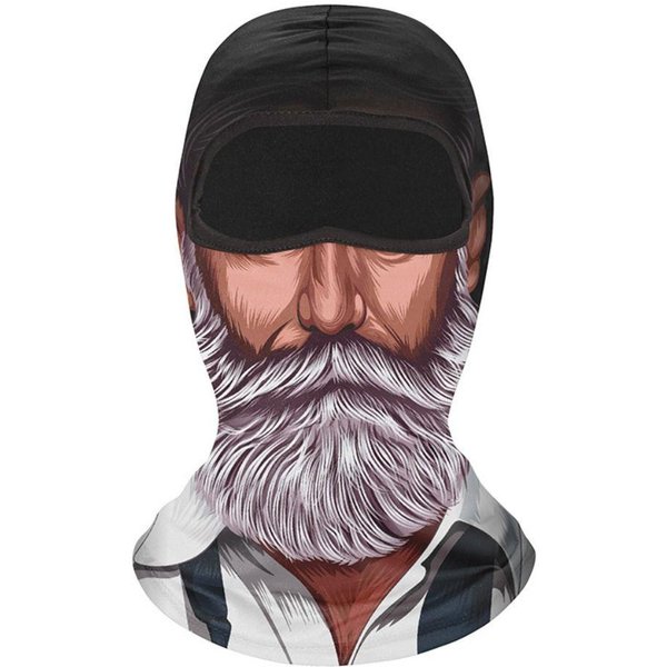 OddychająCa PełNotwarzowa Maska Rowerowa Kominiarka Nakrycie GłOwy Do Jazdy Na Rowerze Motocyklowa Kominiarka Narciarska Style B Black-image