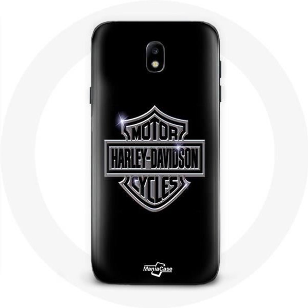 Funda - Maniacase - Samsung Galaxy J7 2017 - Negra - Flexible - Logo Harley Davidson-image