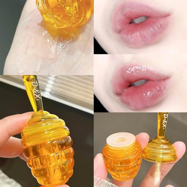 Honey Pot Lip Oil Fresh Fruit Lip Balm DłUgotrwałY NawilżAjąCy Przezroczysty Olejek Do Ust PłYnna Szminka BłYszczyk Do Ust Makijaż Kosmetyki Pink-image