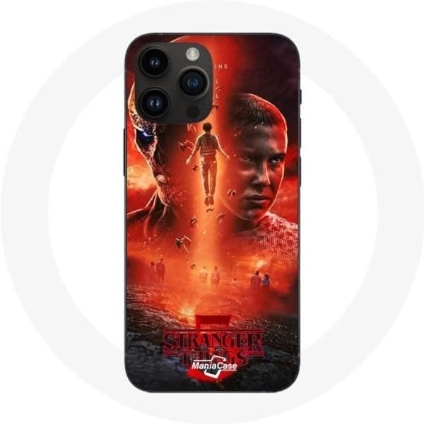 Funda - Maniacase - Iphone 14 Pro Max - Negro - RíGida - Stranger Things Temporada 5-image