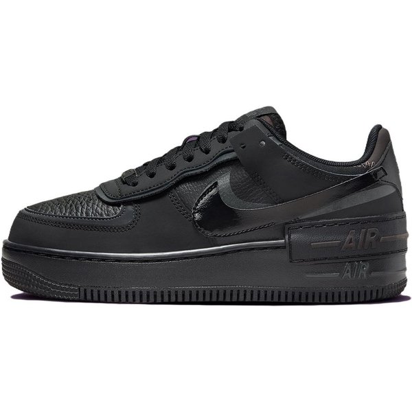 Nike Air Force 1 Shadow Triple Black Zapatillas Para Mujer Antracita MarróN Terciopelo FB7582-001 38.5 Black-image