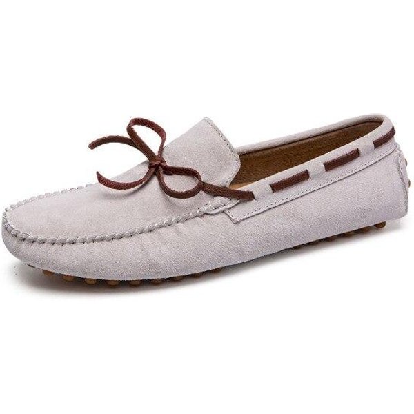 Mocasines De Hombre, Mocasines De Cuero Para Hombre, Zapatos Casuales Grandes, Zapatillas De Deporte Grandes, Zapatos De ConduccióN Gommino, Talla Grande 47, Negro 41-image