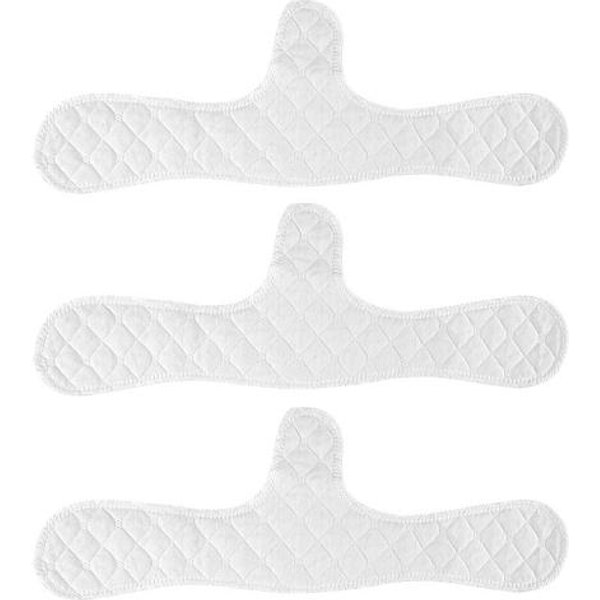 3 Piezas Forro De Sujetador Reutilizable Lavable Almohadillas Absorbentes De Sudor Para Debajo Del Pecho Mujeres Control De Olor AlgodóN Almohadilla Para El Pecho AbsorcióN De Humedad Forro Insertable Para El Pecho A-image