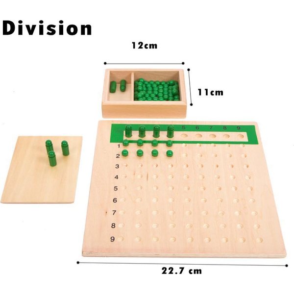 Juego Montessori Para NiñOs, Juguete De MatemáTicas, Aprendizaje De NúMeros, GeometríA, Juguete De Madera, Conteo Fraccionario, Caja De Huso Educativo Temprano, Material DidáCtico-image